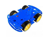 4 WHEEL DRIVE CAR KIT SMART CHASSIS - BLUE